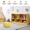 Kids 2-Shelf Bookcase with 5-Cube Wood Toy Storage Organizer Perfect for Children's Room or Bedroom